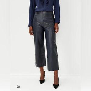 NWT Ann Taylor Faux Navy Crop Pants